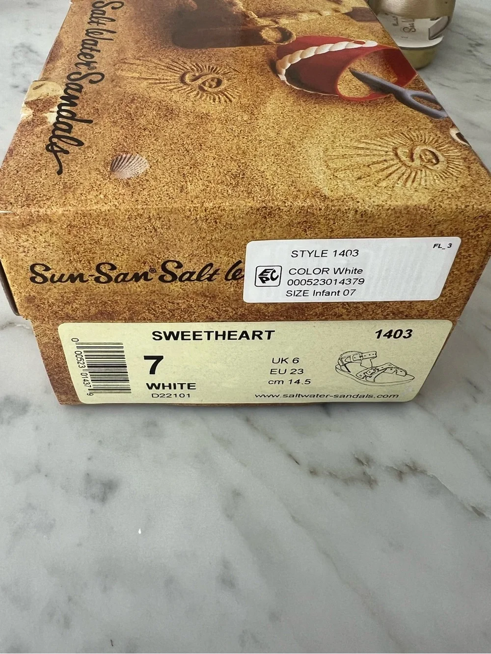 Sun San Sweetheart Gold Baby Sandals